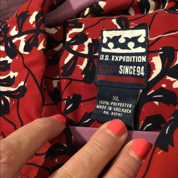 Vintage US Expedition “Since 1994 “Mens Oversized Button Down Shirt XL - Picture 3 of 13